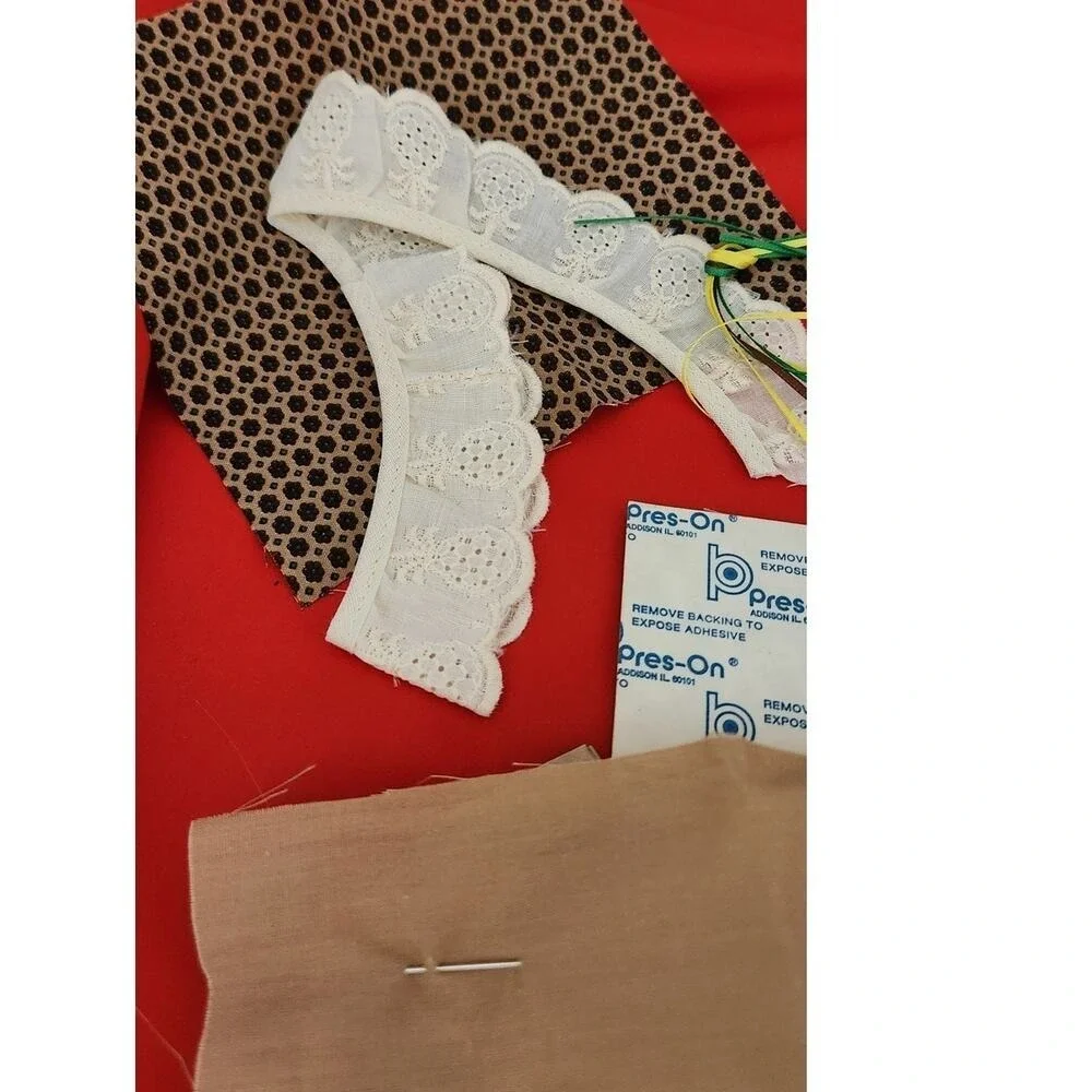 Vintage Pres-on Pineapple‎ Ribbon Embroidery Kit